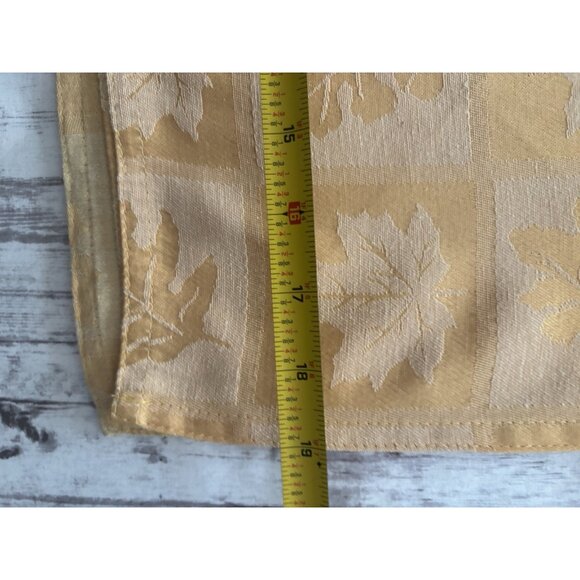 Ralph Lauren Leaf Print Napkins Set of 6 Fall Gold Holiday Table Setting 20” - Picture 7 of 7